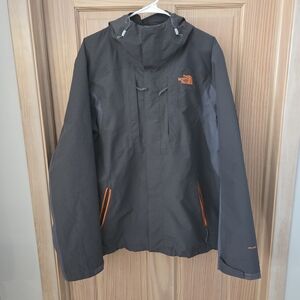 Mens North Face 3 In 1 Winter Jacket Windbreaker Removable Liner Coat Grey Large